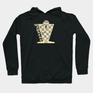 Madness Vintage Checkerboard Cream & White Hoodie